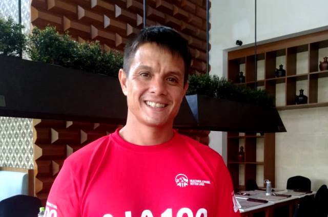 Matias Ibo membagikan saran pelari pemula. (Foto: Dok. Medcom.id/Sunnaholomi Halakrispen)