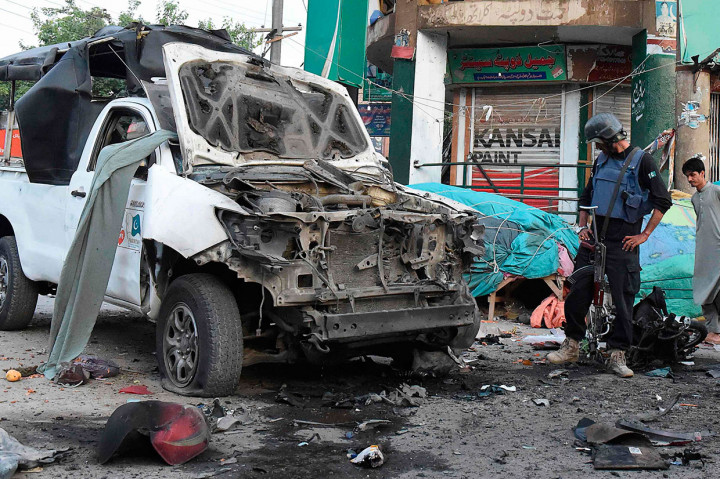 Lima Orang Tewas akibat Bom Sepeda Motor di Pakistan