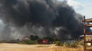 Kapal Roro KMP Sembilang Terbakar