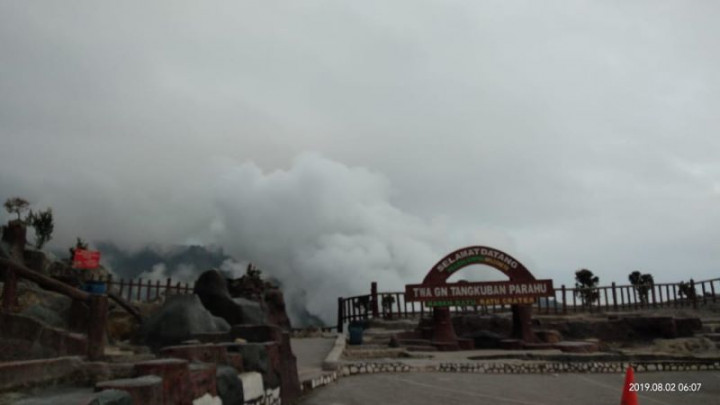 Mount Tangkuban Parahu's Alert Status Raised