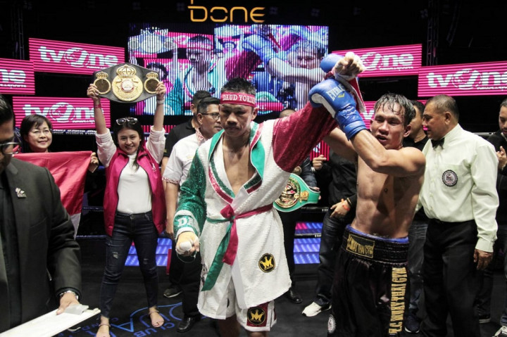 Daud Yordan Rebut Gelar WBC Usai Tumbangkan Petinju Thailand