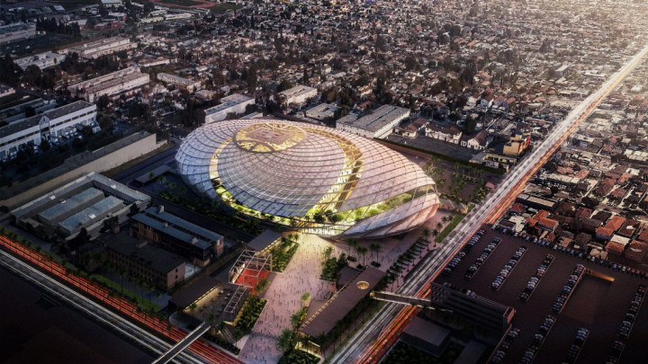 Stadion Terinspirasi Bola Basket yang Mengayun