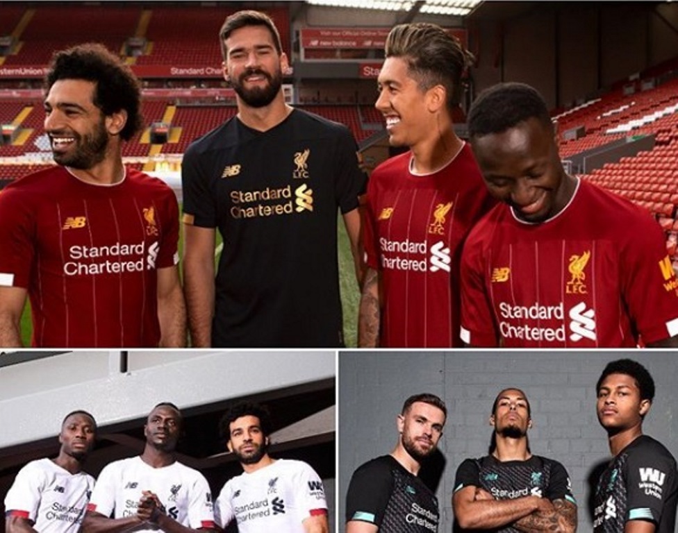 Jersey Liverpool untuk musim 2019 -- 2020. (Instagram @liverpoolfc)
