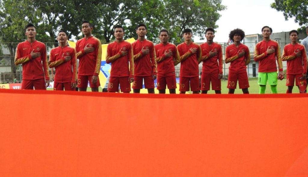 Skuat Timnas Indonesia U-18 saat menghadapi Filipina di laga perdana Piala AFF U-18 (Foto: Dok.PSSI)