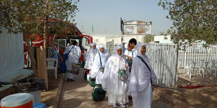 Jemaah Haji Indonesia Mulai Bergerak ke Arafah