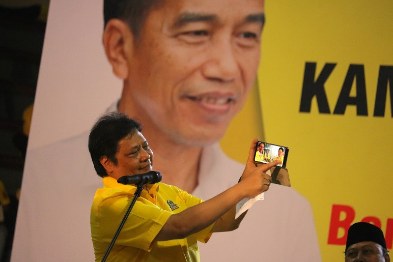 Ketua Umum Partai Golkar Airlangga Hartarto. ANT/Didik Suhartono.