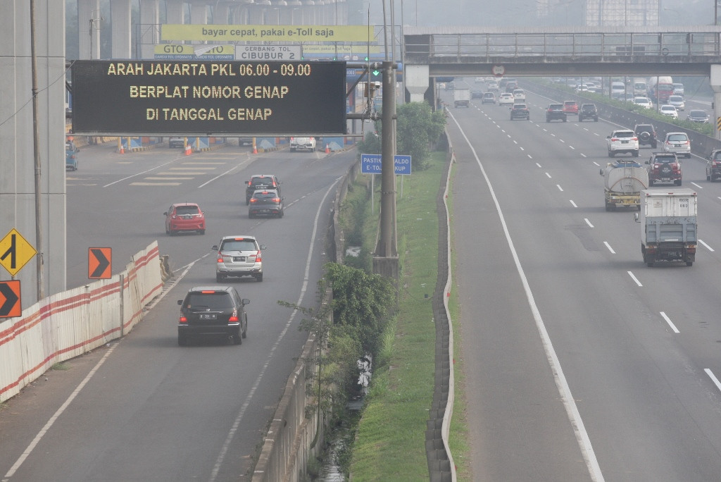 28 Pintu  Tol  Uji Coba Ganjil  Genap  Medcom id