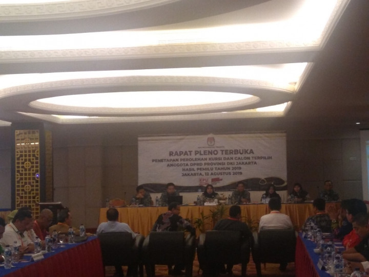KPU DKI Tetapkan Jumlah Kursi dan Caleg DPRD