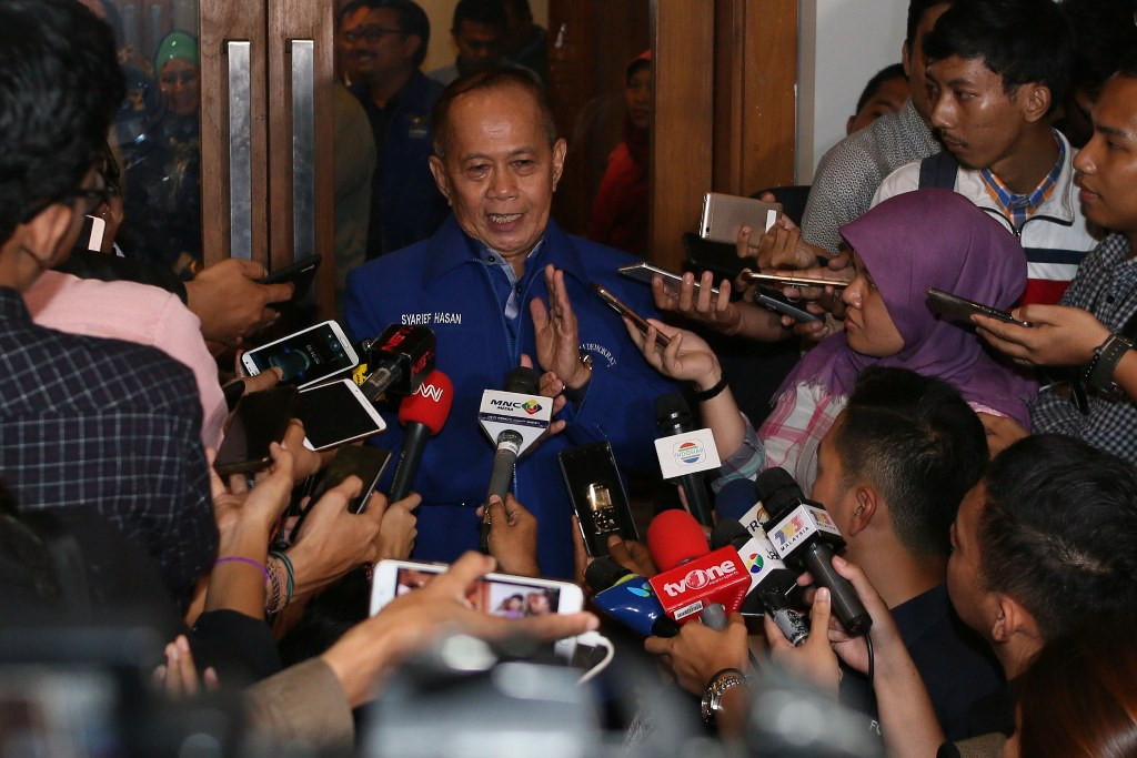 Wakil Ketua Umum Partai Demokrat Syarief Hasan. Foto: MI/Ramdani.