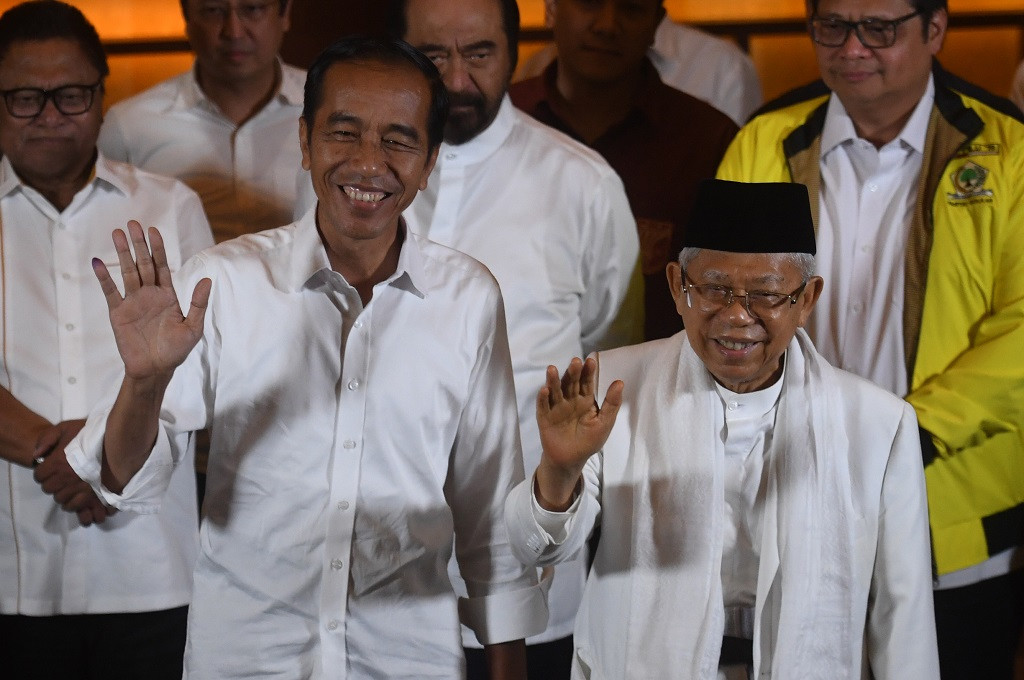 Presiden dan wakil presiden terpilih Joko Widodo dan Ma'ruf Amin. ANT/Akbar Nugroho Gumay.