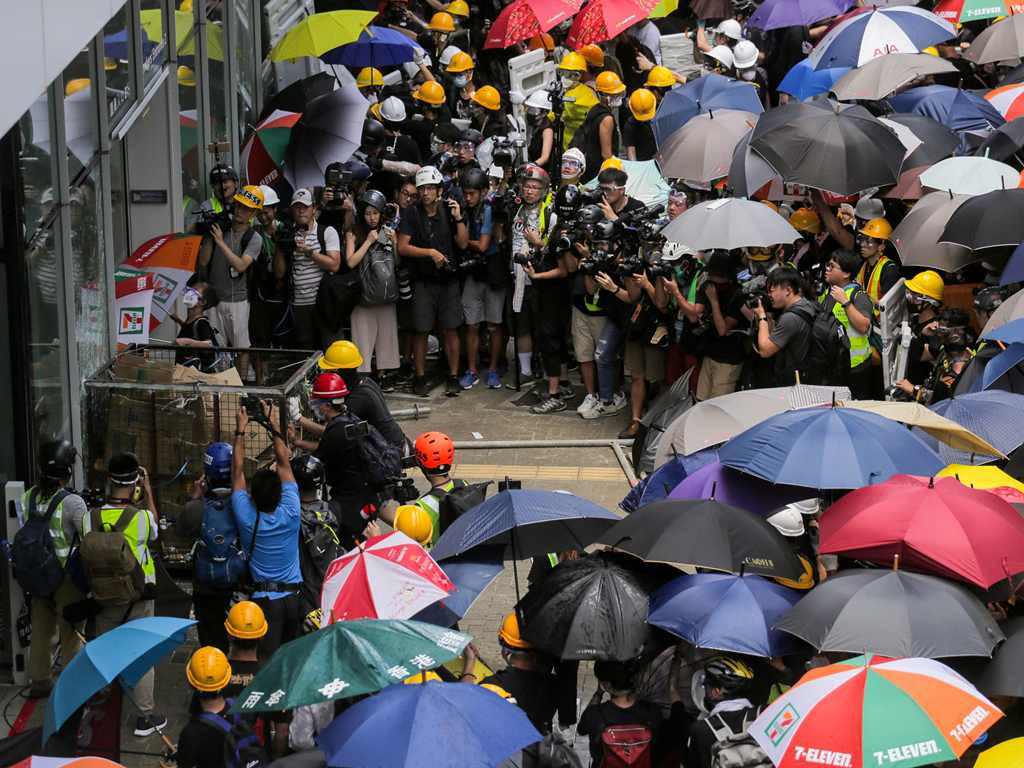 Protes di Hong Kong sudah memasuki pekan ke-10. (Foto: AFP).