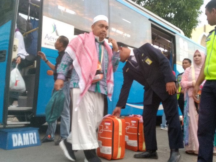 Jemaah Haji Makasar Tiba dari Tanah Suci