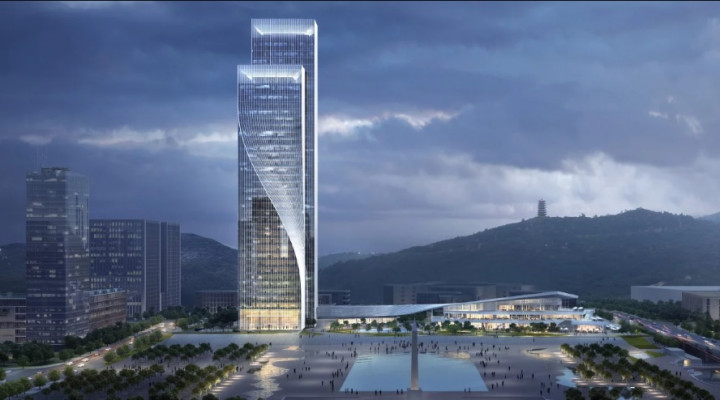 Unik, Fasad Bangunan dengan Desain Memutar