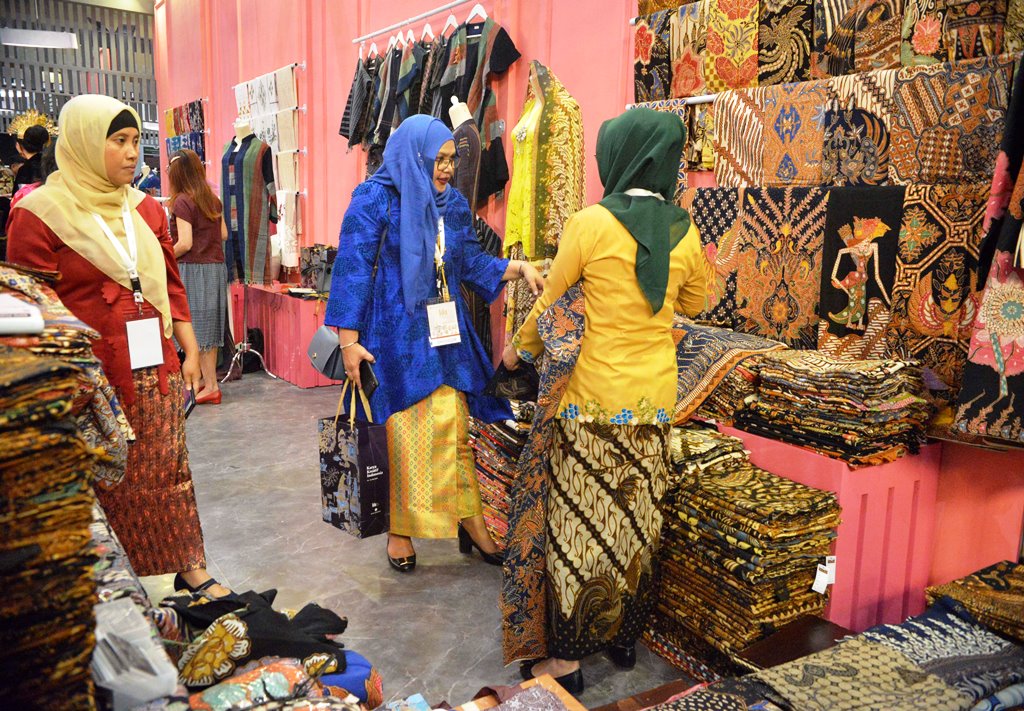 Pameran Karya Kreatif Indonesia di JCC Senayan, Jakarta, Jumat, 12 Juli 2019 (Foto:MI/M Irfan)