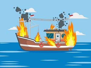 KM Santika Nusantara Terbakar di Perairan Masalembu