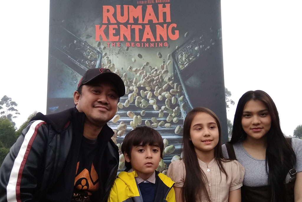  Rizal Mantovani dan pemain cilik film Rumah Kentang: The Beginning (Foto: Medcom.id/Cecylia Rura)