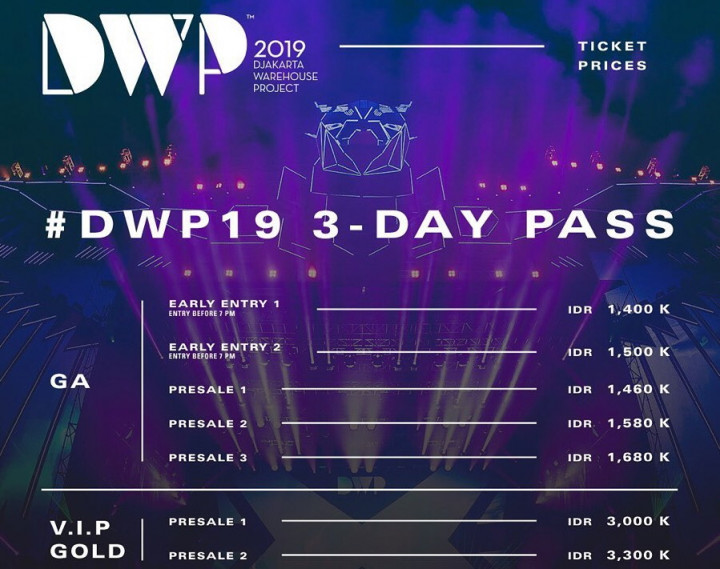 Penjualan Tiket Konser DWP 2019 Mulai Dibuka