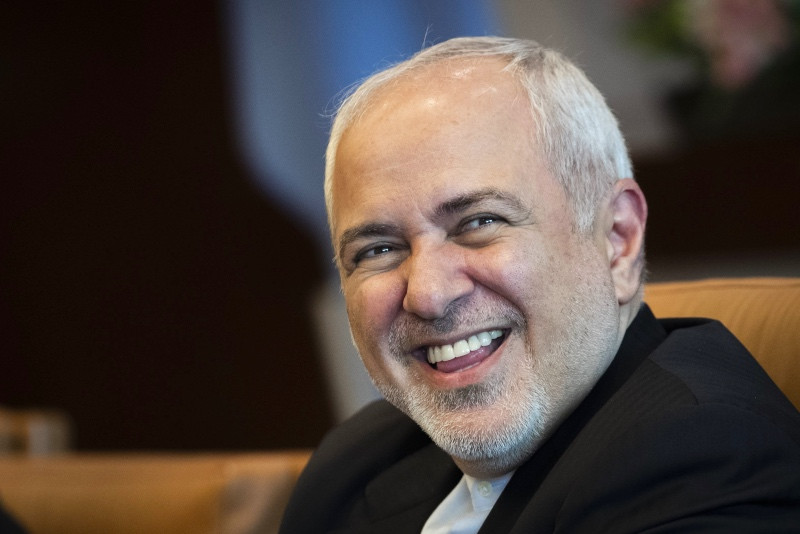Menlu Iran Javad Zarif tinggalkan pertemuan G-7. Foto: AFP.