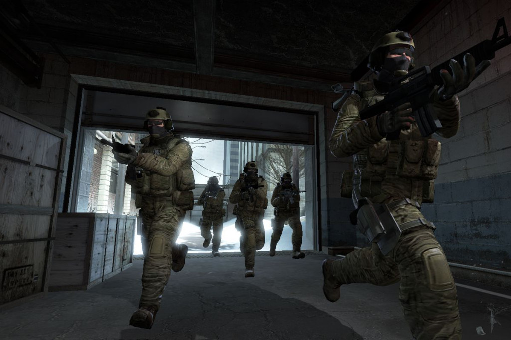 Tampilan game Counter Strike: Global Offensive.