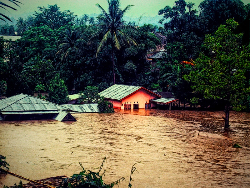 Ilustrasi banjir oleh Medcom.id