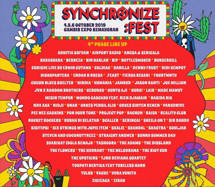 Synchronize Festival 2019 Rilis Jadwal Harian