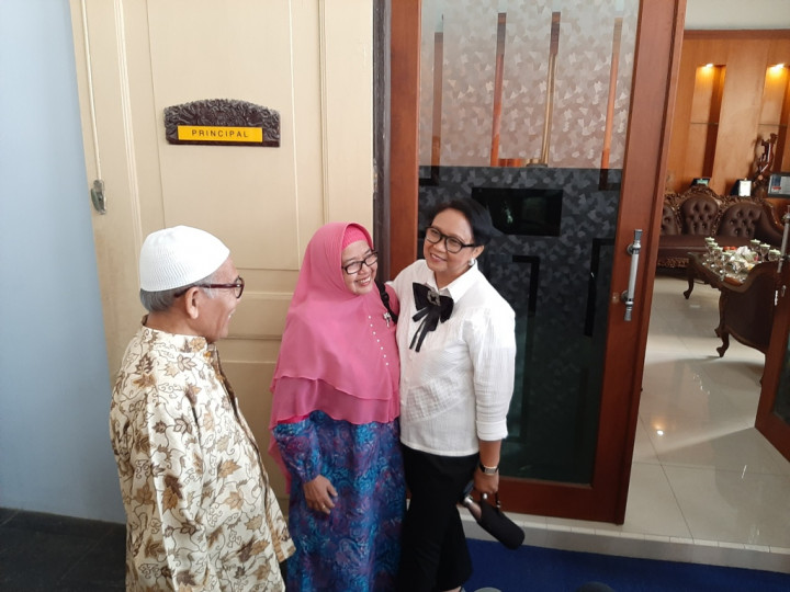 Napak Tilas Menlu Retno di SMA Negeri 3 Semarang