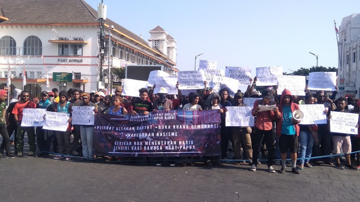 Aksi Mahasiswa Papua di Yogyakarta Berlangsung Damai