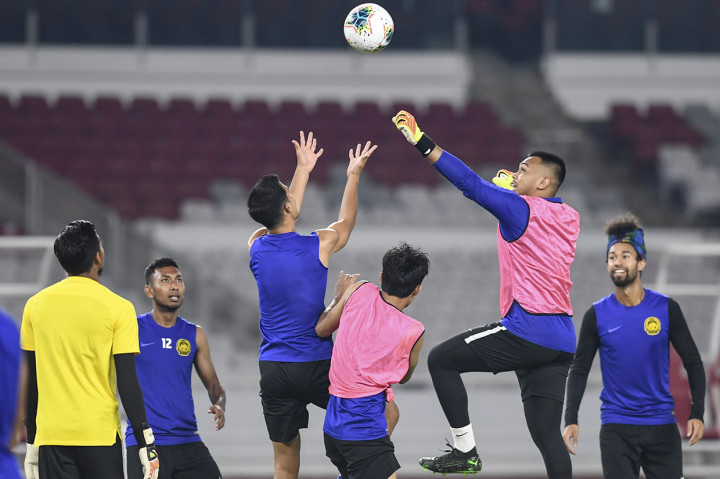 Timnas Malaysia Ikuti Latihan Resmi di GBK