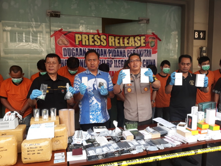 Pabrik Ponsel Rekondisi Beromzet Rp300 M di Tangerang Digerebek