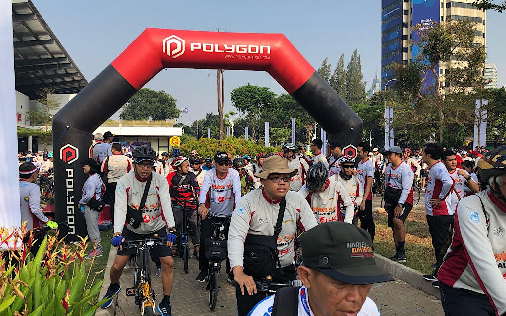 Gowes 3.0 Alumni UNS, Sabtu, 7 September 2019. Foto: Medcom.id/Theofilus Ifan Sucipto
