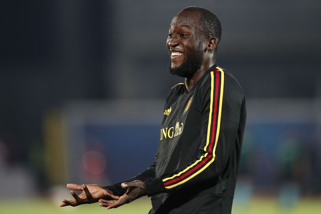 Penyerang timnas Belgia, Romelu Lukaku (AFP/Isabella Bonotto)
