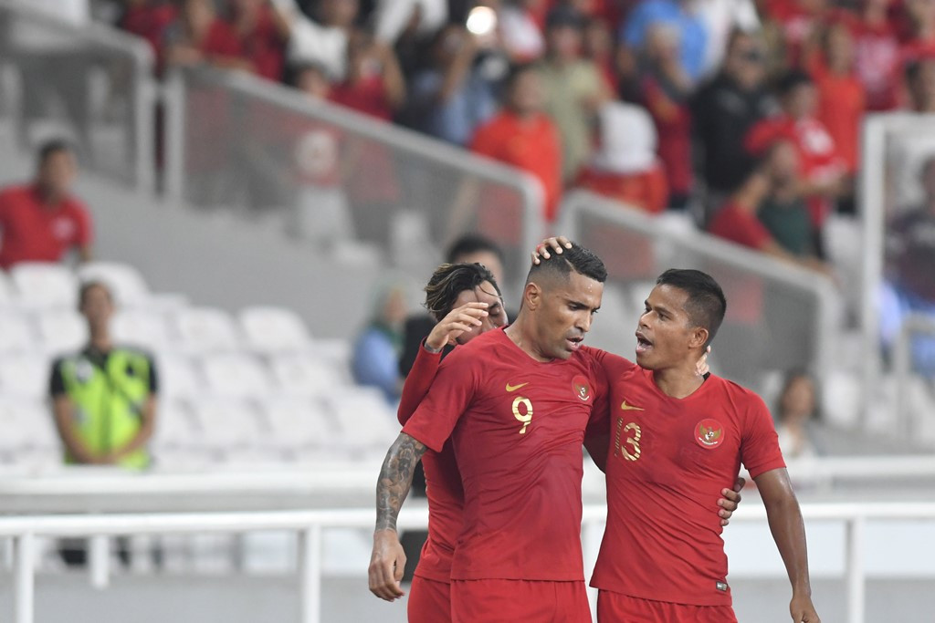 Timnas Indonesia. (Foto: Antara/ M Risyal Hidayat)
