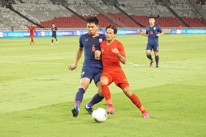 Babak I Indonesia vs Thailand: Dua Tim Sama Kuat