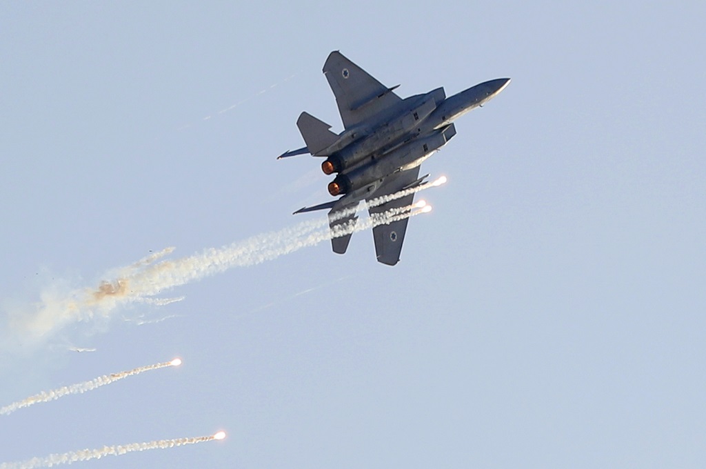 Pesawat jet tempur F-15 milik Israel. (Foto: AFP)