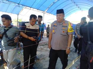 Kapolda Jatim Tinjau Pilkades Serentak di Pamekasan