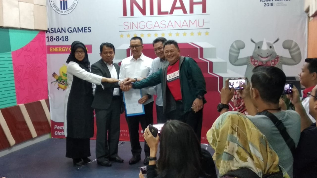 Jumpa pers pertemuan Kemenpora dengan PB Djarum dan KPAI, Kamis 12 September (Medcom.ID/Rendy Renuki H) 