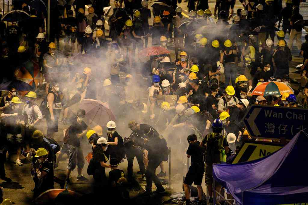 Demonstrasi di Hong Kong. (Foto: AFP)