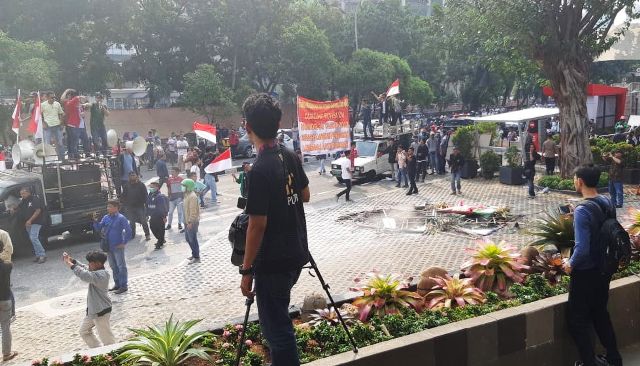 Ilustrasi. Suasana kericuhan di Gedung KPK, Jumat, 13 September 2019. Foto: Medcom.id/Juven Martua Sitompul