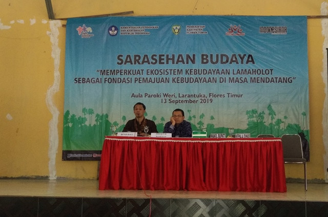 Sarasehan Budaya di Larantuka, Nusa Tenggara Timur, Jumat, 13 September 2019.  Foto: Medcom.id/Sri Yanti Nainggolan