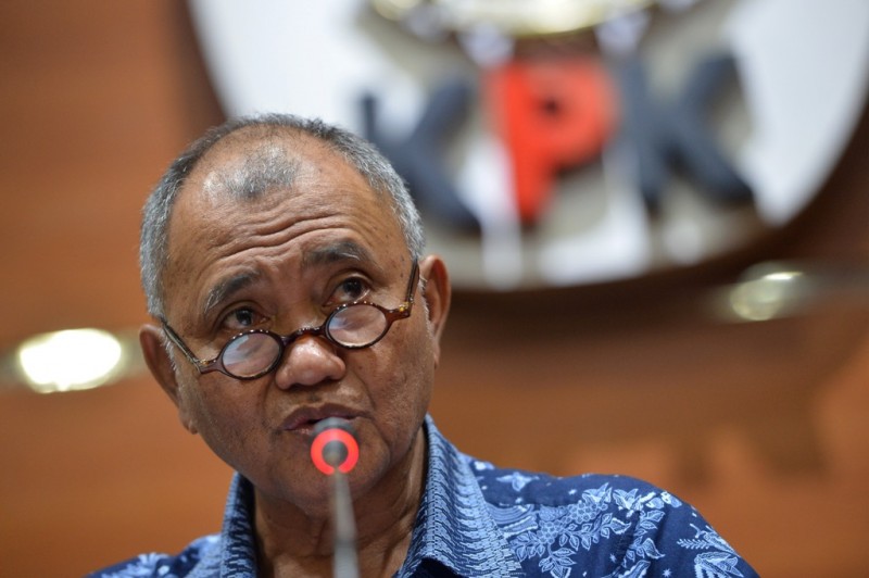 Ketua Komisi Pemberantasan Korupsi (KPK) Agus Rahardjo. Foto: ANT/Wahyu Putro A
