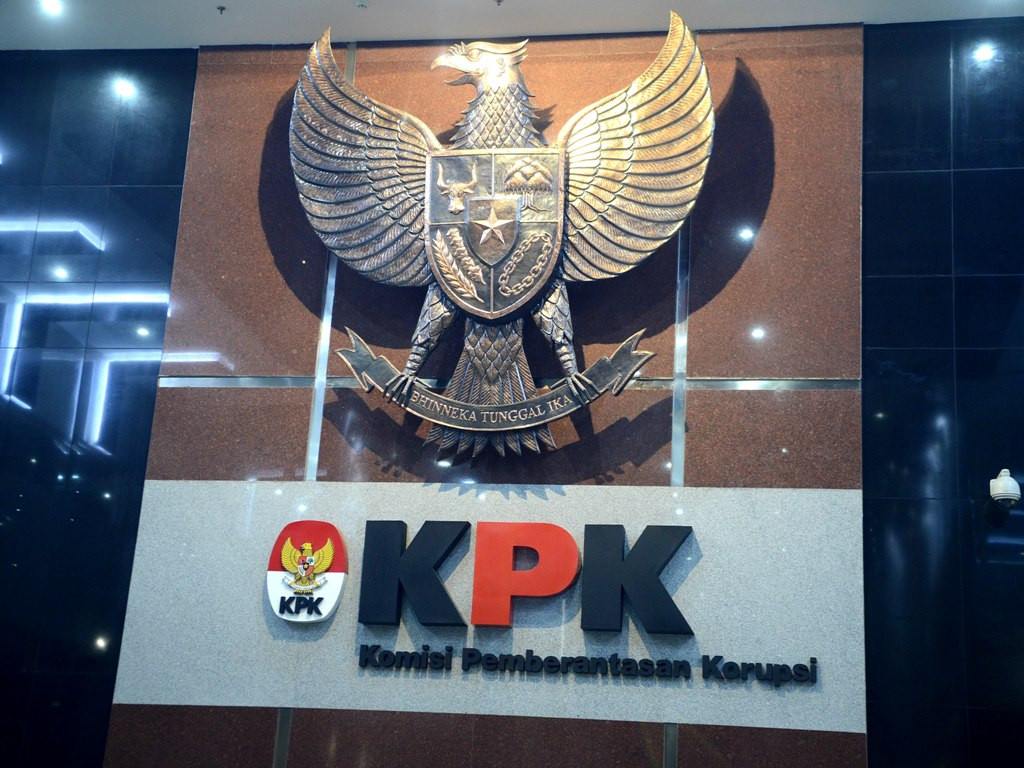 Ilustrasi. Logo Komisi Pemberantasa Korupsi (KPK) di Gedung Merah Putih. Foto: MI/Susanto.