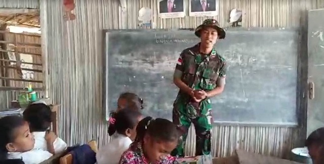 Pengabdian Tentara Suku Anak Dalam di Perbatasan