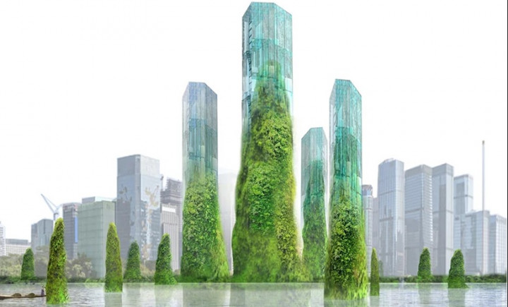 Desain Menara di Atas Teluk Tiongkok