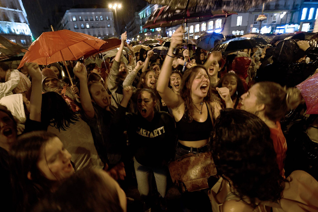 Ribuan Demonstran di Madrid Protes Kekerasan terhadap Perempuan