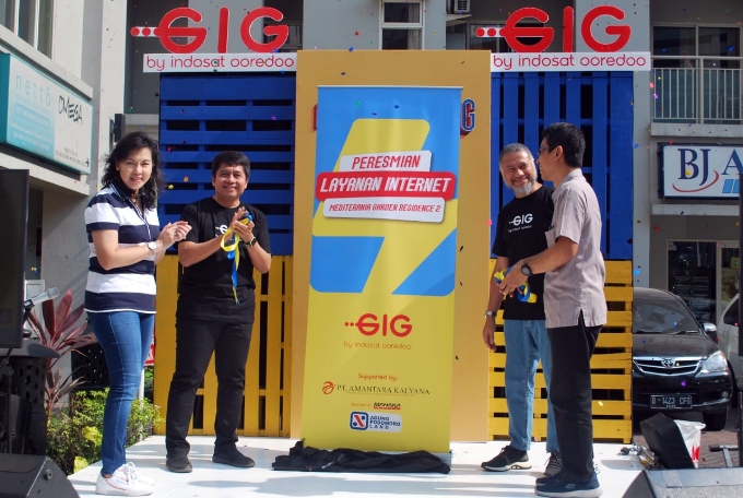 Peluncuran GIG Home di Apartemen Mediteranian Garden Residence 2.