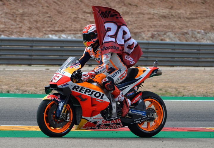 Marquez Amankan Kemenenangan ke-200 di MotoGP Aragon