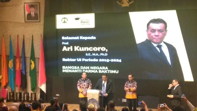 Ari Kuncoro Rektor Terpilih UI