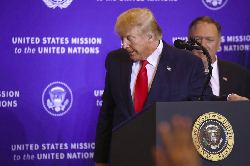 Presiden AS Donald Trump terancam dimakzulkan. Foto: AFP