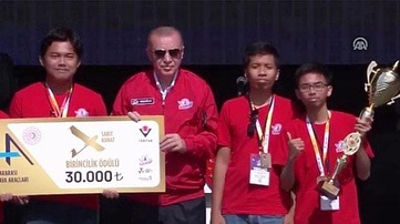ITS Students Win UAV Competition in Turkey