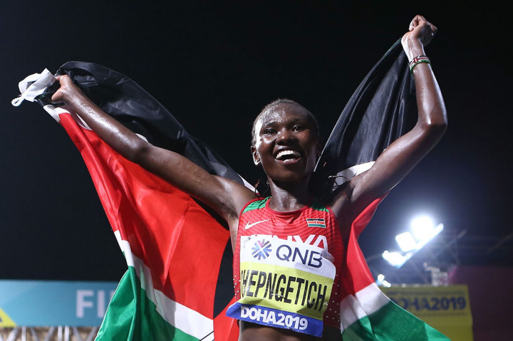 Emas Pertama Kejuaraan Dunia Atletik 2019 Direbut Chepngetich